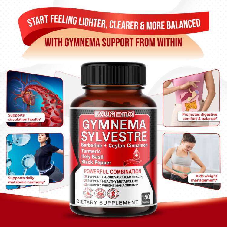 Ultra Gymnema Sylvestre 11,500 mg Maximum Potency with Berberine Ceylon Cinnamon Holy Basil
