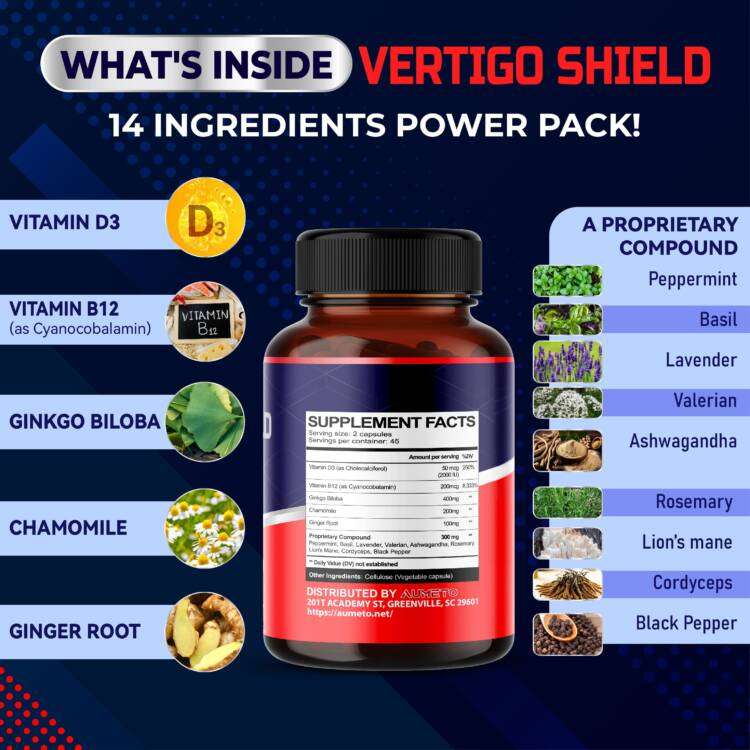 Vertigo Support with Ginkgo Biloba