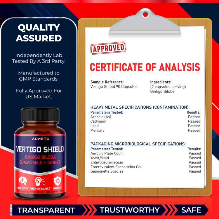 Vertigo Support with Ginkgo Biloba
